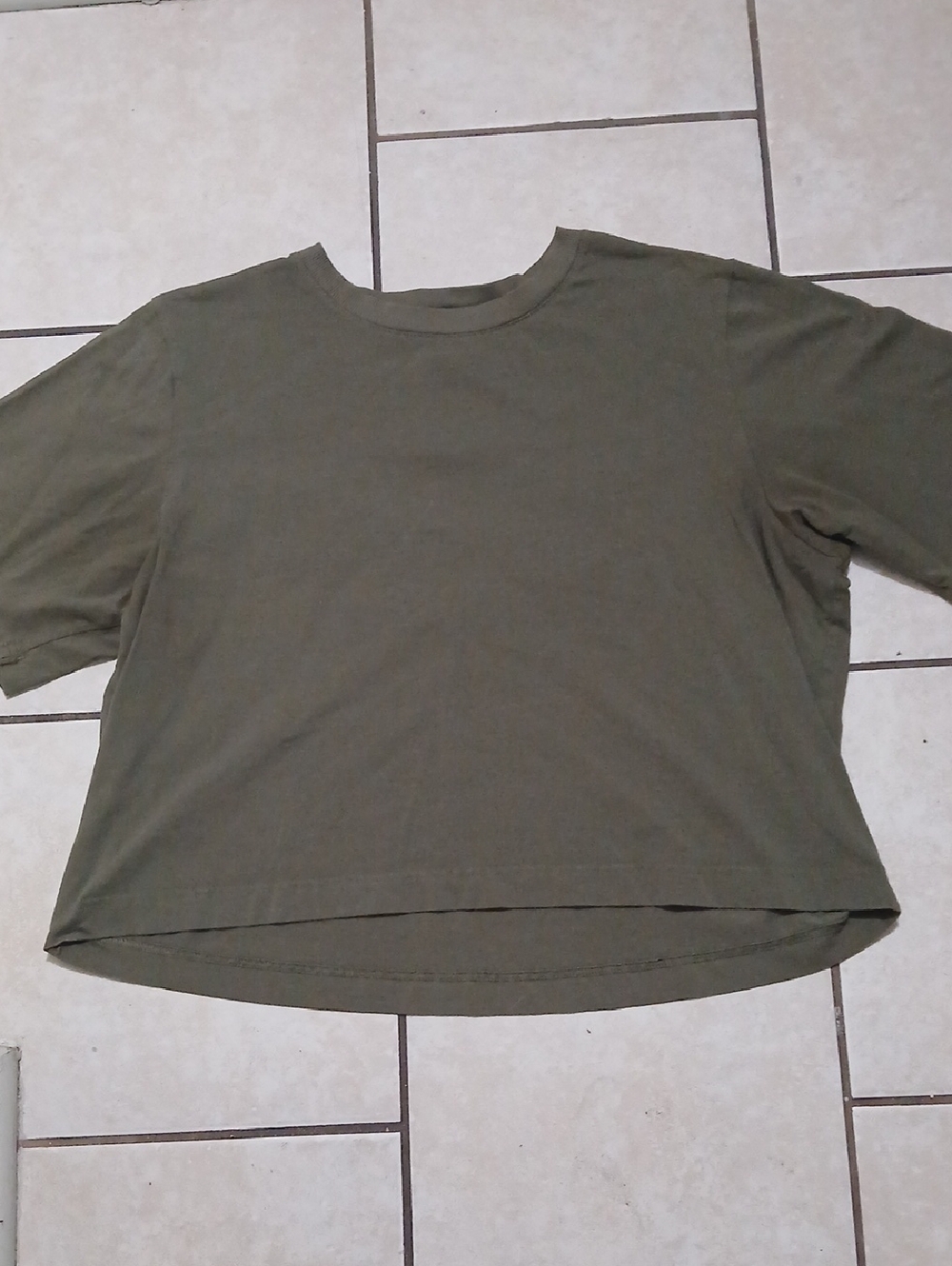 ALL IN MOTION Womens Size XL Olive Crewneck Short Sleeve Oversized Tee